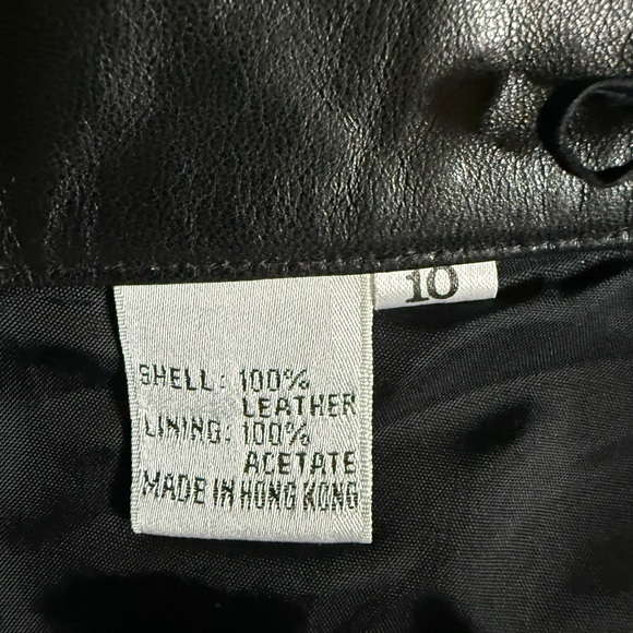 Vintage Cedars Black Leather Stirrup Pants Ankle Zip‎ High Waist Size 10 - Picture 5 of 16